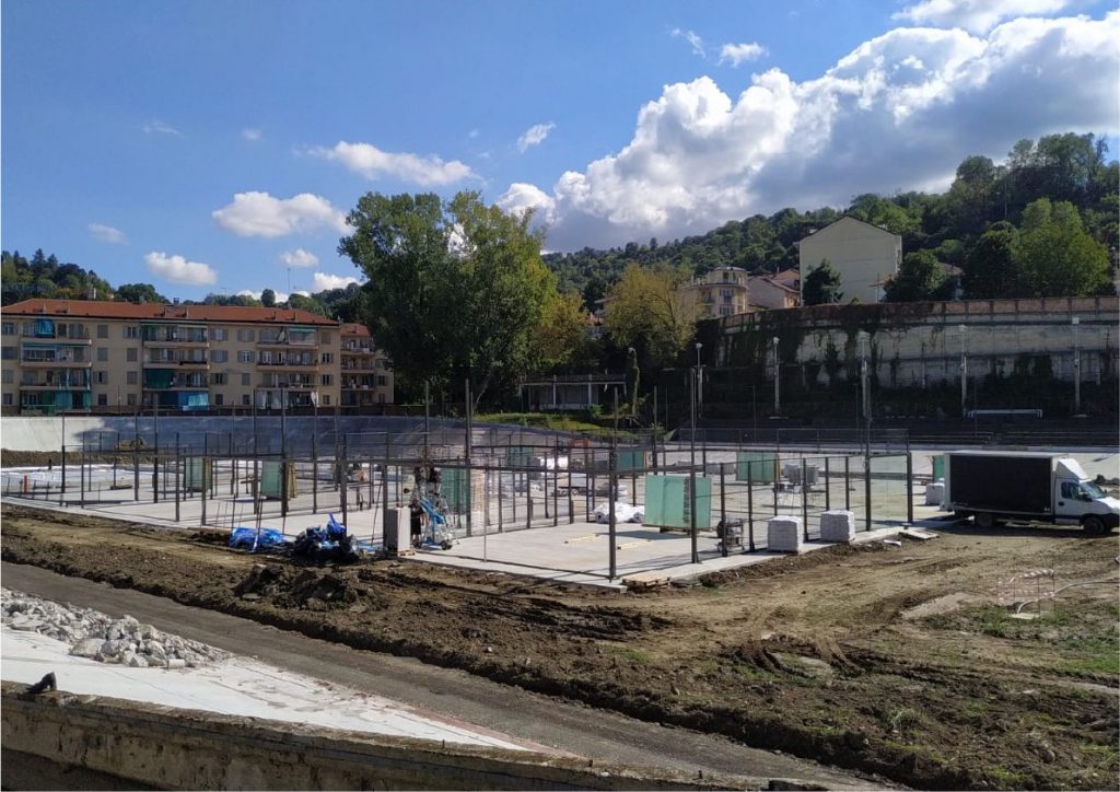 Lavori in corso Motovelodromo campi da padel