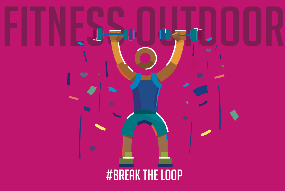 Fitness Outdoor Motovelodromo Grafica #break the loop